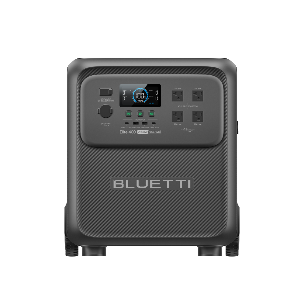 BLUETTI Elite 400 Portable Power Station | 3,840Wh, 2,600W