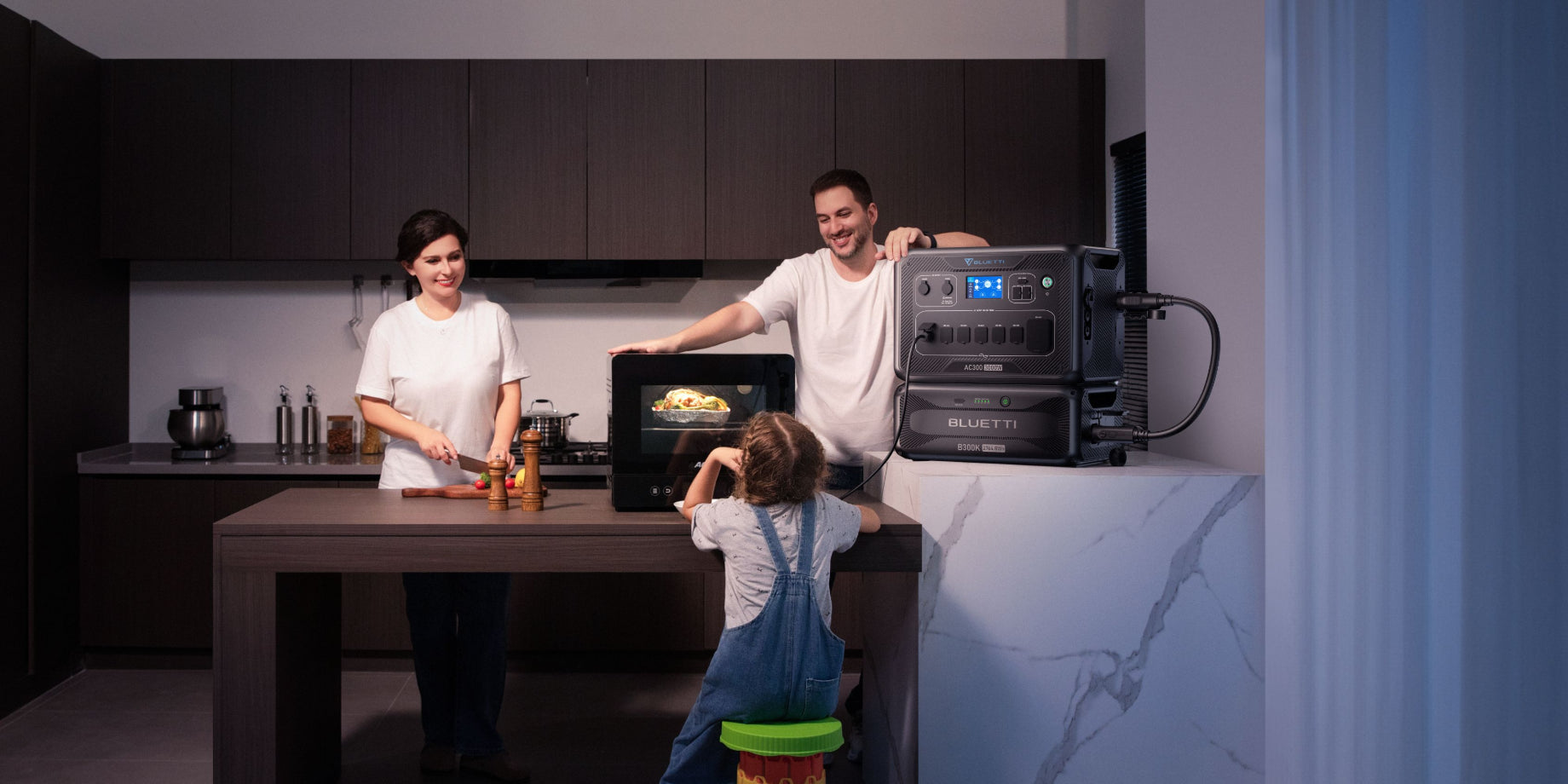 home battery backup for microwave