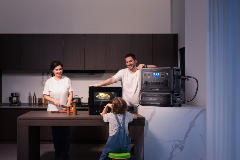 home battery backup for microwave