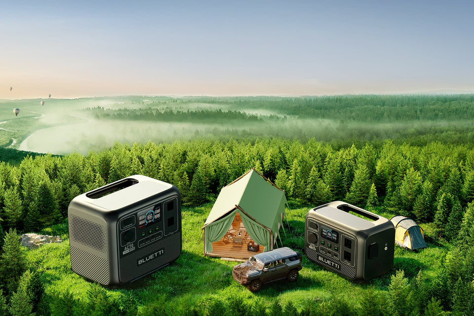 BLUETTI: Portable Power Station, Solar Generator Kit