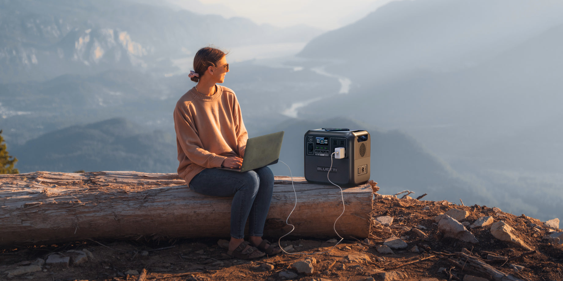 portable power station power laptop camping