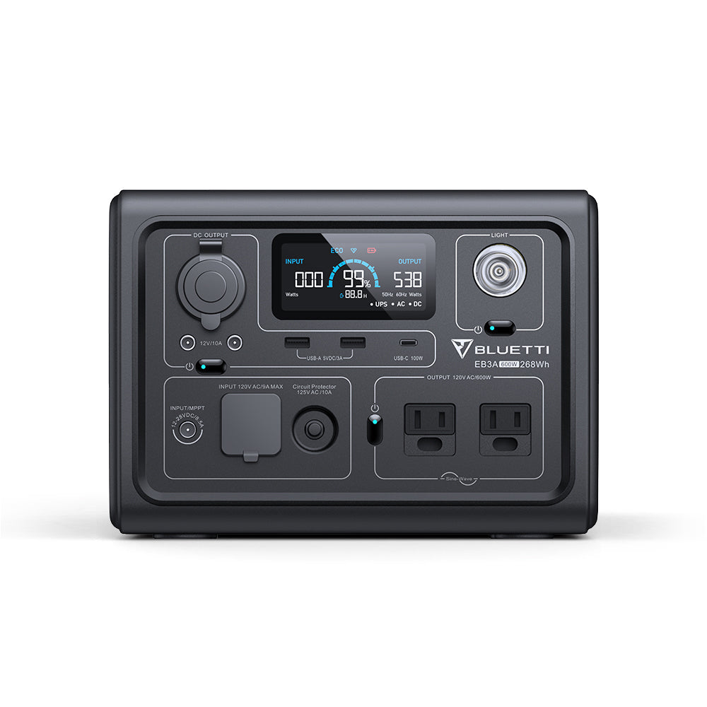 BLUETTI EB3A Portable Power Station For Camping | 600W 268Wh BLUETTI EB3A Portable Power Station For Camping | 600W 268Wh