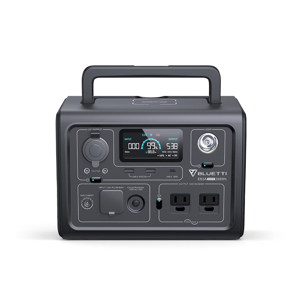 BLUETTI EB3A Portable Power Station For Camping | 600W 268Wh BLUETTI EB3A Portable Power Station For Camping | 600W 268Wh